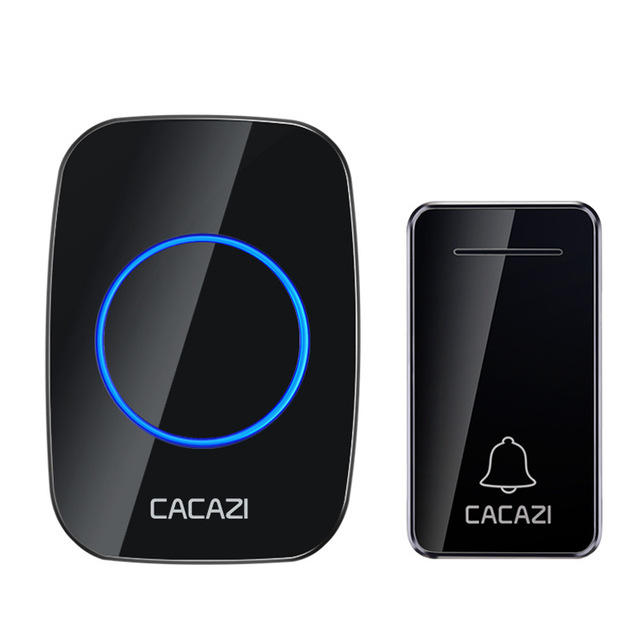 

CACAZI FA10 Беспроводной музыкальный дверной звонок с автономным питанием Водонепроницаемы Без батареи Звонок дверного з