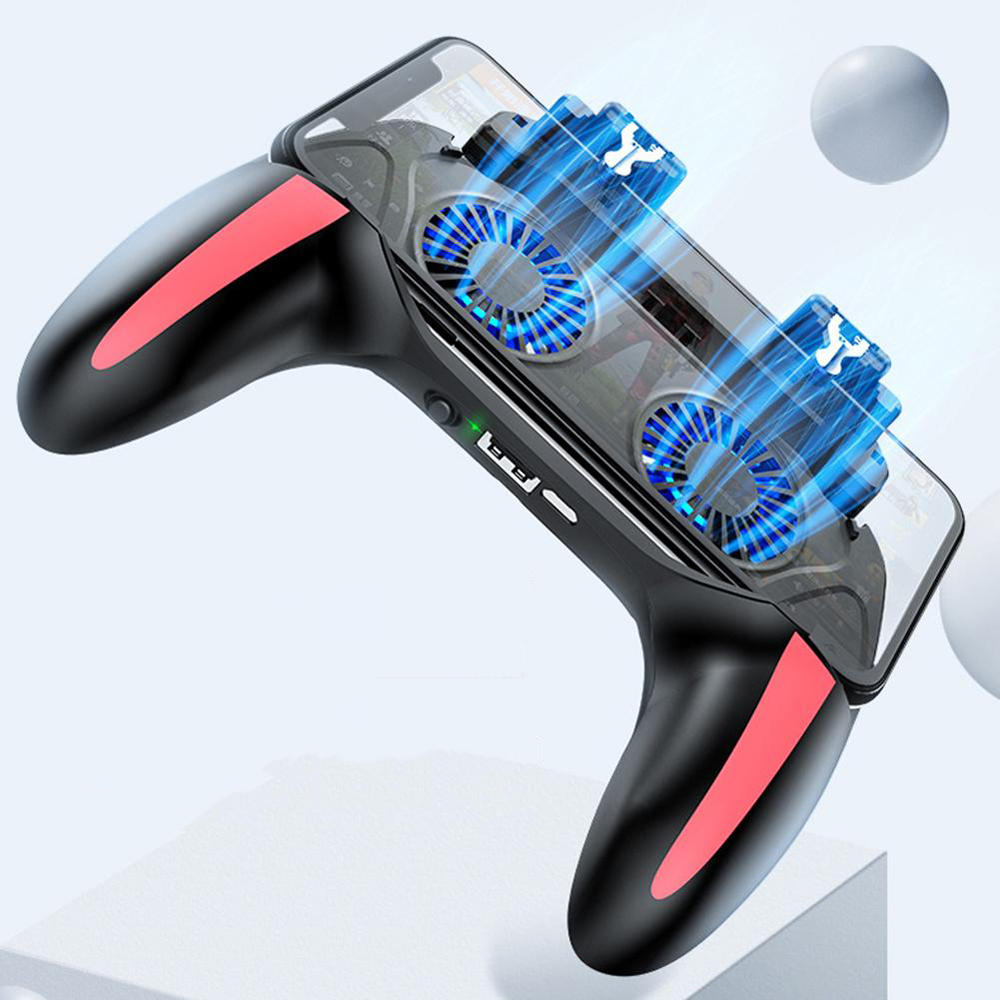 

Bakeey H10 Wireless Gamepad Portable Joystick Gaming Controller With Cooling Fan For iPhone X XS Mi9 S10+ Note 10