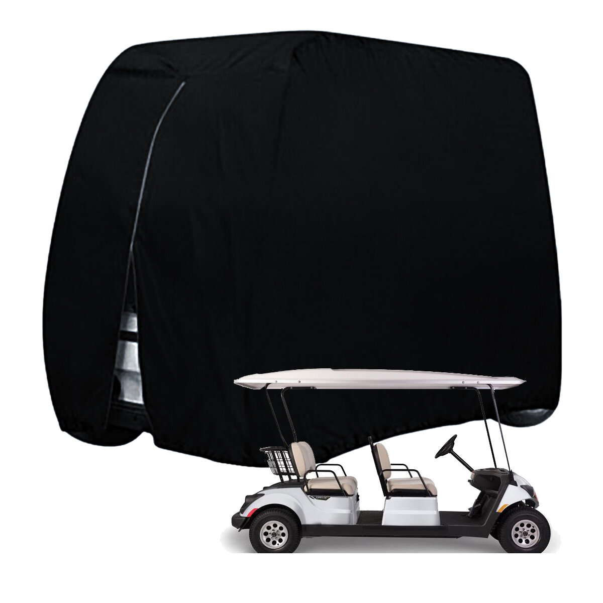 Waterdichte Oxford doek PVC Golf Car Cart Stofkap voor Club Car Rain Sneeuw Stofdichte bescherming C