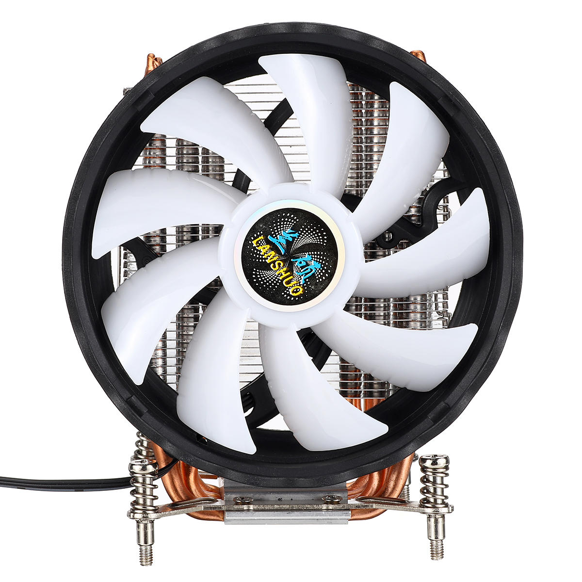 CPU Cooling Fan 12nm 6 Cooper Pipes 12 RGB Color Changing Air Cooler Fan for Intel 2011