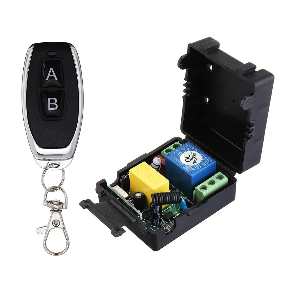 AC220V 1CH Channel Wireless Remote Control Switch For Lamp Lighting Power Switch A Open B Closed Int