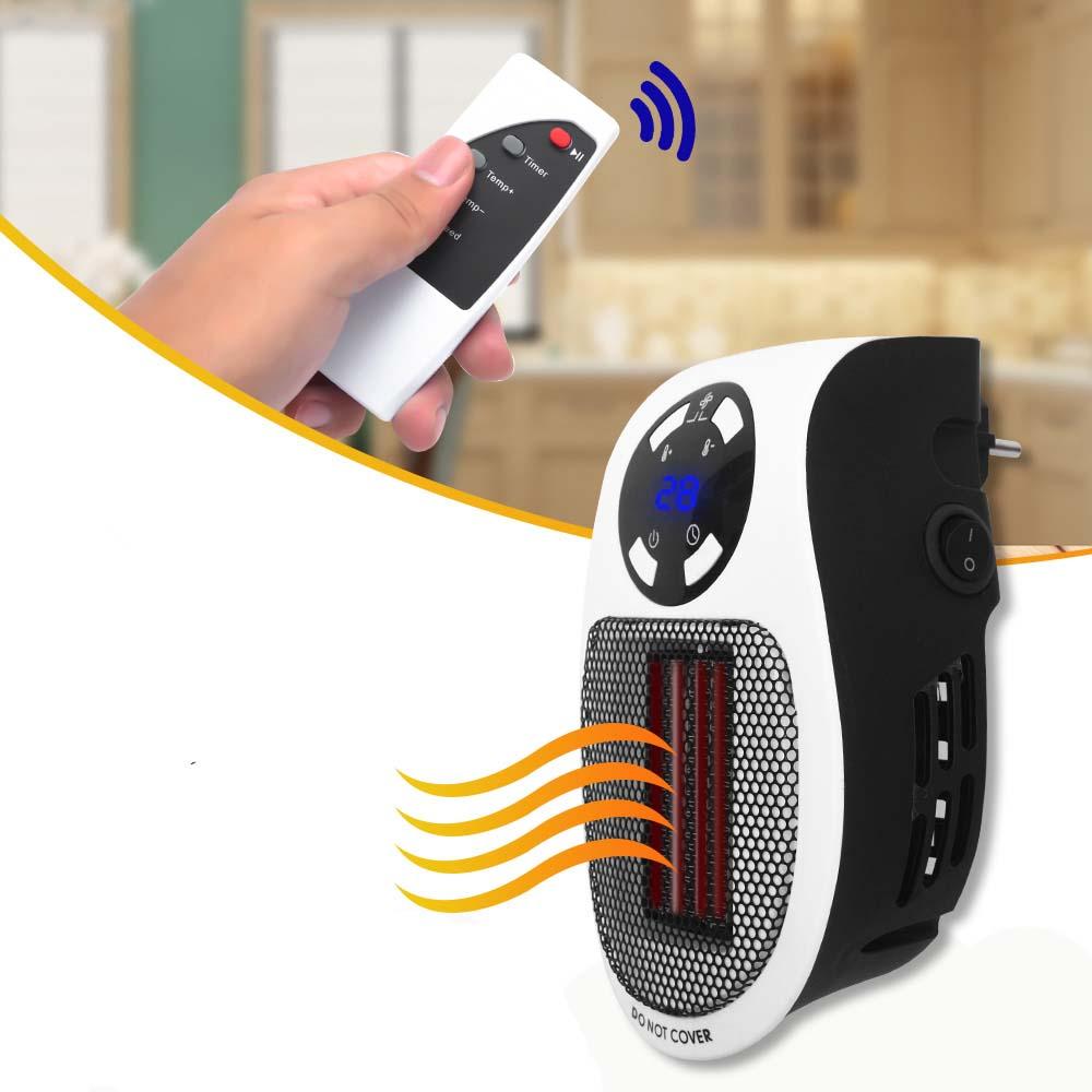 IPRee® SH1 500W Mini aquecedor ventilador Dispositivo de aquecimento de inverno EU Plug com controle remoto