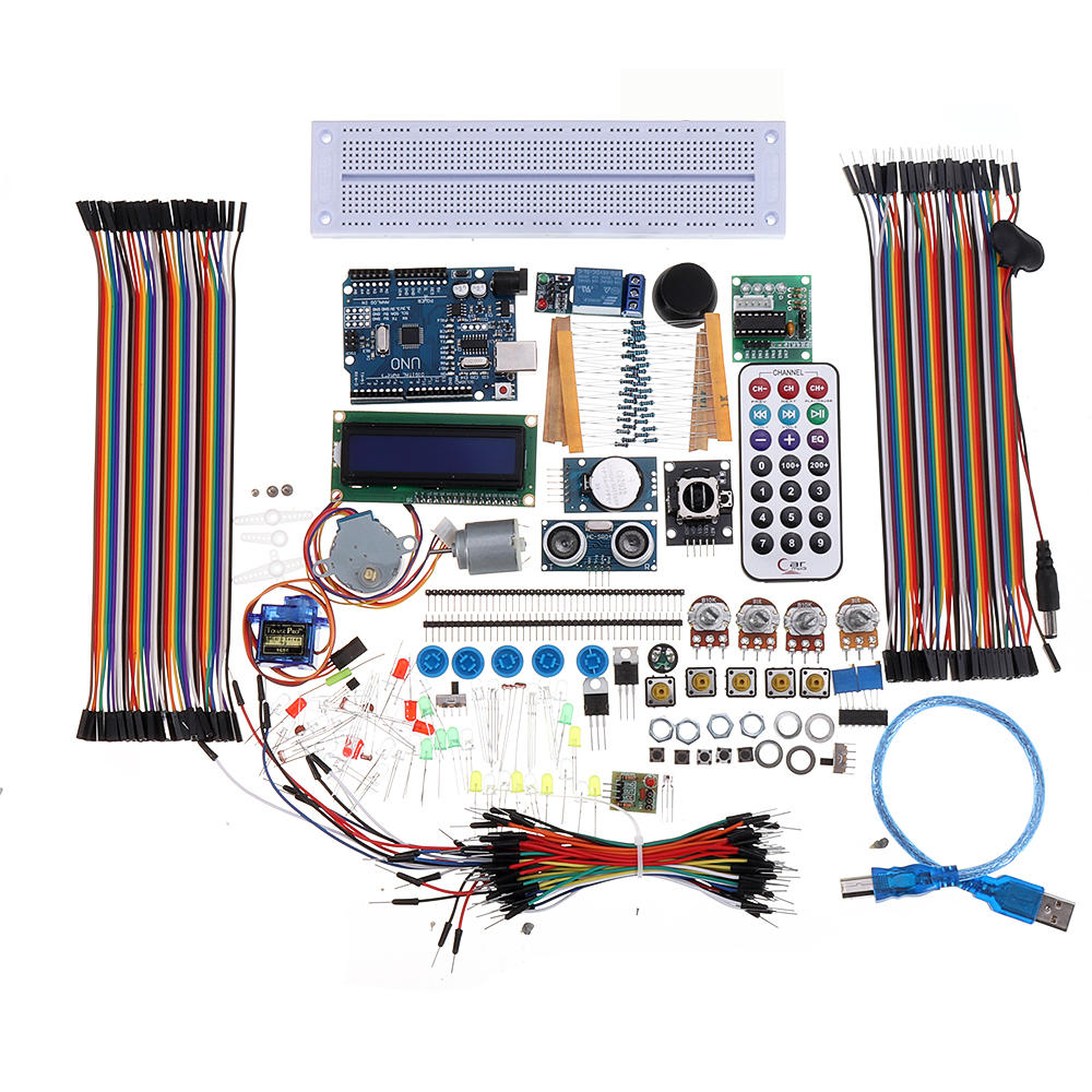 UNO R3 Medium Starter Kits forBeginner STEM 1602 LCD Motor Relay