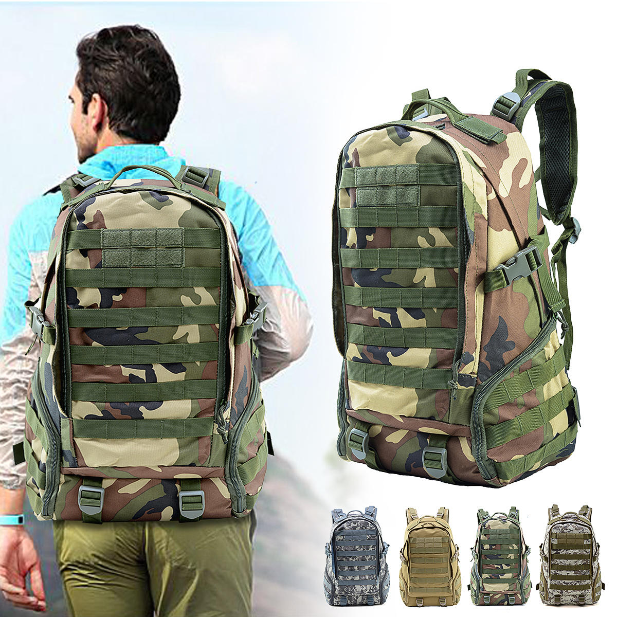 Wodoszczelna plecak wojskowy Molle 27L Outdoor Travel Tactical Backpack Plecak podróżny