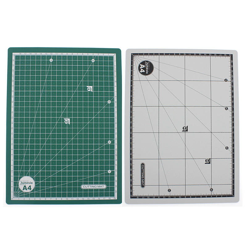 Junesix A4 Grid Self Healing Cutting Mat Durable PVC Craft Card Fabric Leather Paper Cutting Board Patchwork Tools