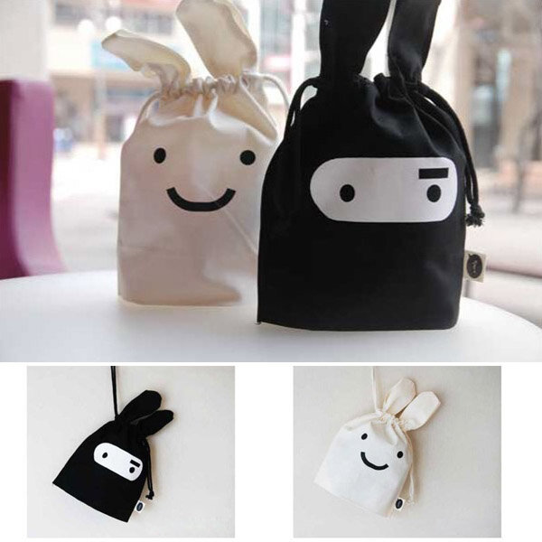 Mini Cute Ninja Rabbit Storage Bag Case Pouch 34 x 21cm