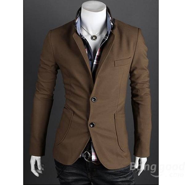 Men's Fashion Casual Collar Neckline Slim Fit Coat - US$32.12 sold out ...