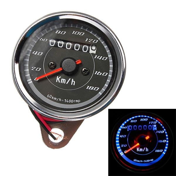 Motor Odometer Speedometer Gauge Meter Dual Color LED Backlight