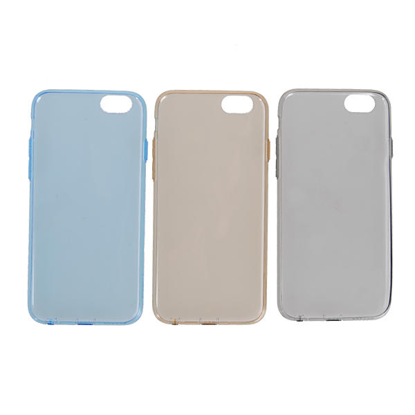 Rock Transparante Clear Onzichtbare Stof Plug Soft TPU Case Voor iPhone 6