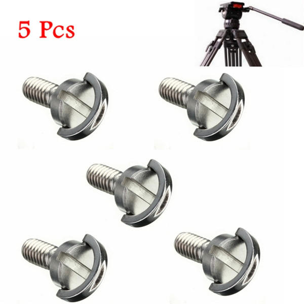 Top 1/4" D-Ring Screw Stainless Steel For Camera Tripod Quick Release Plate Long 