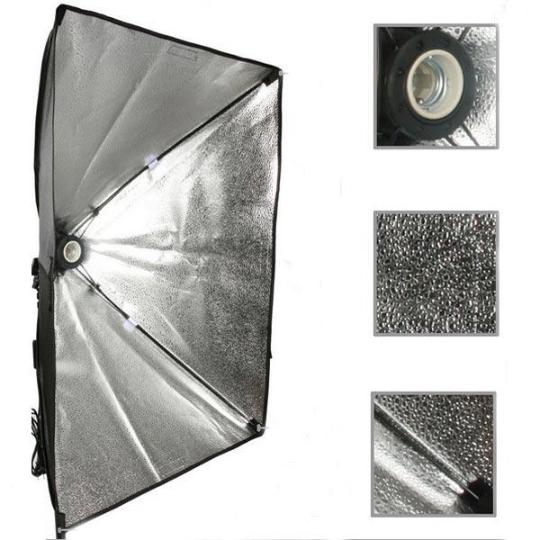 50x70cm Softbox With E27 Lamp Holder Socket Soft Cloth For Photography Studio