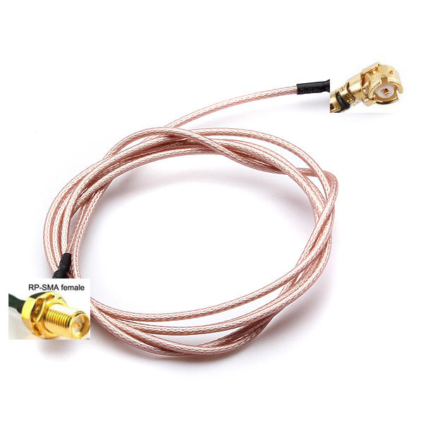 100cm Extension RP SMA Female Bulkhead To UFL IPX Connector Pigtail Cable