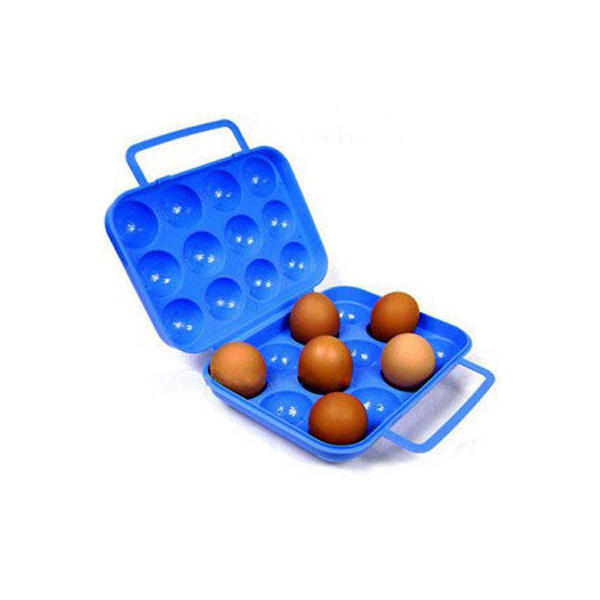 12 Grids Portable Plastic Stackable Egg Holder Case For Camping Pinic