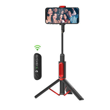 BlitzWolf® BW-BS10 All In One Portable bluetooth Selfie Stick Hidden Phone Clamp with Retractable Tripod