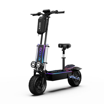 [EU Direct] OOTD D99 Electric Scooter w/Seat 60V 40AH Battery 3000W*2 Dual Motors 13inch Road Tires Oil Brake 100KM Max Mileage 150KG Max Load Folding E-Scooter