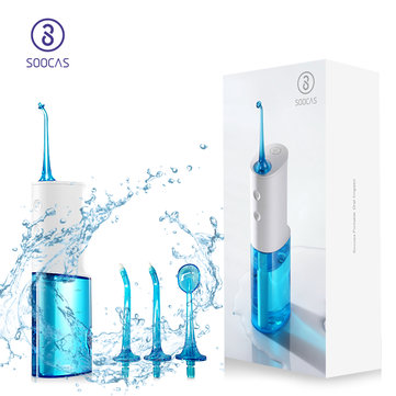 SOOCAS W3 Portable Oral Irrigator Dental Electric Water Flosser Waterproof USB Rechargeable Tooth Teeth Mouth Cleaner from Xiaomi Ecosystem