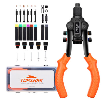 TOPSHAK RG3 Hand Nut Riveter Complete 3 in 1 Types of Tasks with Extremely Labor-Saving