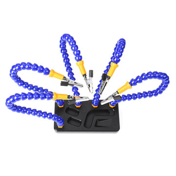 3//5 Helping Hands Tool Flexible Arms Soldering Station PCB Holder Desk Clamp