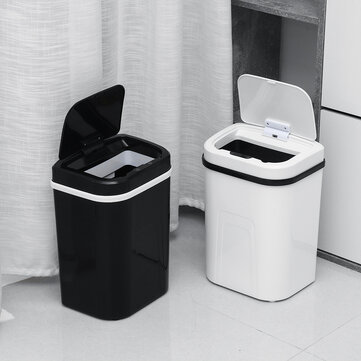 Aomide 15l Automatic Touchless Trash Can Intelligent Induction Motion Sensor Kitchen Waste Bin Eco Friendly Waste Garbage Bin For Bathroom Office Sale Banggood Com