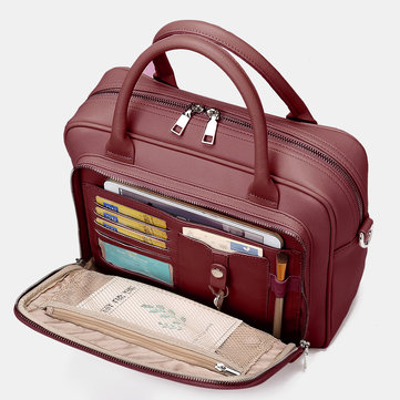 Brenice Women Designer Travel Laptop Bag Solid Crossbody Bag