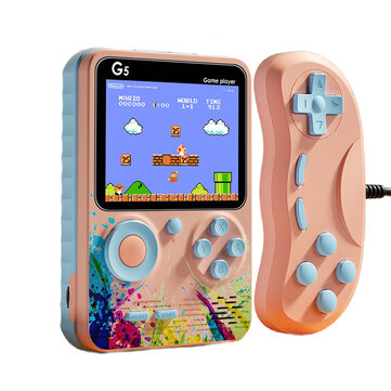 G5 Mini Retro Video Game Console Built-in 500 Classic Games 3.0 Inch Screen Portable Handheld Game Console Joypad Support 2 Players