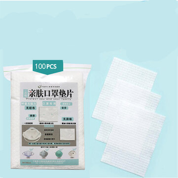 100／200Pcs Disposable Mask Replacement Pads Universal Mask Protection Pad 118x88mm － A