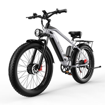 [EU DIRECT] DUOTTS F26 Electric Bike 48V 17.5AH Battery 750W*2 Dual Motors Oil Brake 50KM Max Mileage 150KG Max Load Electric Bicycle