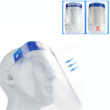 Face Shield Anti-Splash Anti-Fog Protection Full Safety Mask Cover Clear