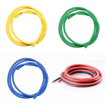5PCS 1M 30AWG Silicone Wire SR Wire Red Black Yellow Blue Green 30 AWG