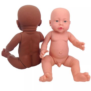 Unpainted Blank Doll Mold Full Silicone Vinyl Reborn Doll Lifelike Take Care Training Figure Toys