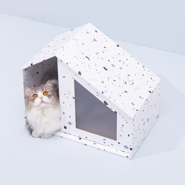 Furrytail Little House Cat Scratch Board Replaceable Renewable Paper Pet Bed from Xiaomi Youpin