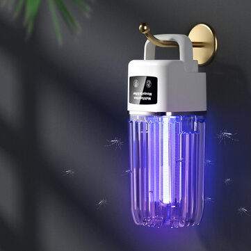 USB Photocatalytic Electric Fly Bug Insect Zapper Trap LED Night Light Mute Silent Pest Control Mosquito Repellent Killer Lamp for Home Room Outdoors Coupon Code and price! - $17