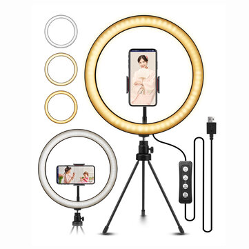 ELEGIANT 10.2 inch LED Ring Light Video Lamp with Tripod Stand for Selfie YouTube Video Live Broadcast Stream Makeup Photography