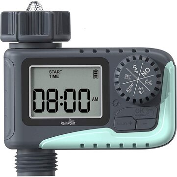 RAINPOINT Sprinkler Timer Water Timer with Rain Delay Manual Automatic Watering System Waterproof Digital Irrigation Timer System