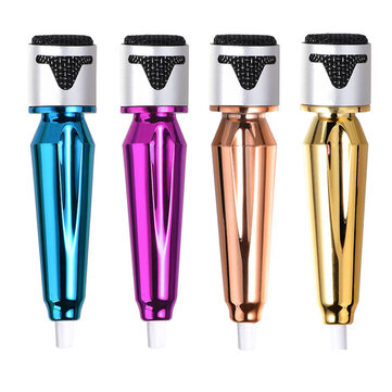Mini Microphone with Headphones Portable Musical Instrument Microphone for Mobile Phone Laptop Notebook with Holder Clip