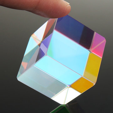 34*34*36 Defective Colorful Combiner Splitter Cross Dichroic Cube RGB Prism