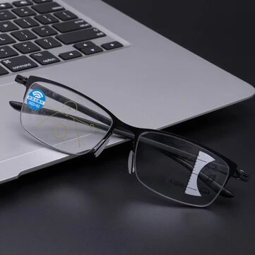 Unisex Progressive Multifocal Multi-function Intelligent Automatic Zoom Anti-blue Reading Glasses