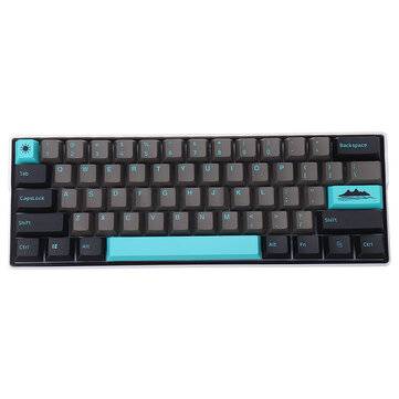 MechZone 109 Keys Graphite Blue Keycap Set OEM Profile PBT Keycaps for 61／68／87／104／108 Keys Mechanical Keyboards