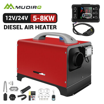 [EU Direct] Mudiro M-AH31 8KW Car Parking Heater 12V All-In-One Machine Portable Kit with Remote Control with Silencer For Car Truck