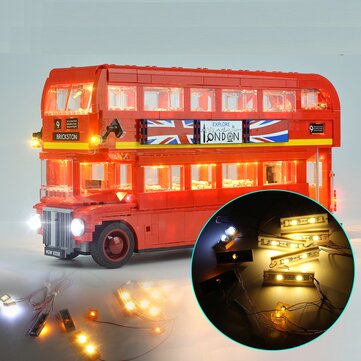 DIY LED Licht Beleuchtung Kit Für LEGO 10258 London Bus Building Block Bricks 
