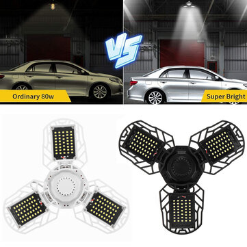 E27 60w Led Garage Lights Deformable Ceiling Light Fixtures Lamp Banggood Com - Deformable Led Garage Ceiling Light