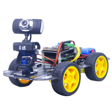 Xiao R GFS DIY Smart RC Robot Wifi Video Control Car with Camera Gimbal Raspberry Pi 3B+ Board