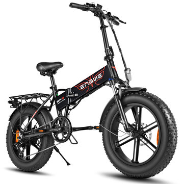 [EU DIRECT] ENGWE EP-2 PRO 12.8Ah 750W Fat Tire Folding Electric Bike 45km/h Top Speed E Bike for Mountain Snowfield Road