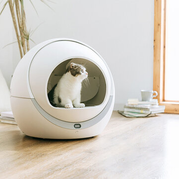 [EU] Petree Smart Wifi Automatic Sensor Cleaning Cat Litter Box Self Cleaning Closed Tray Toilet for Pet Fun Cat Toilet Shoveling Machine
