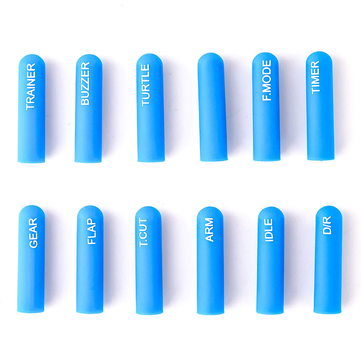 12pcs Radiomaster Labeled Silicon Switch Cover Set Short/ Long for TX16S TX12 Zorror Jumper Flysky Radio Transmitter