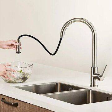 $74.99 For Diiib Brand Antibacterial Stainless Steel Kitchen Basin Sink Faucets Pull Out And Cold Hot Water Mixer Faucets From Xiaomi Youpin