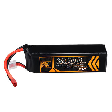 ZOP Power 14.8V 8000mAh 35C 4S  LiPo Battery T Deans Plug for RC Drone