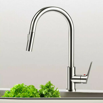 Viomi Stainless Steel Kitchen Basin Sink Faucet Tap 360 ° Pull Out Rotation Single Handle Cold Hot Switching Bubble Spray Water Mixer Deck Mount Aerater from Xiaomi Youpin