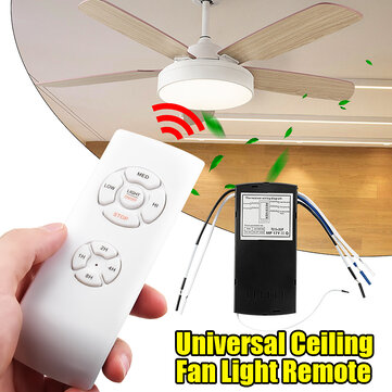 Ac110 240v 55w Wireless Timing Light Switch For Universal Ceiling Fan Lamp With Remote Control Banggood Com Arrival Notice - Universal Remote For Ceiling Fan Light