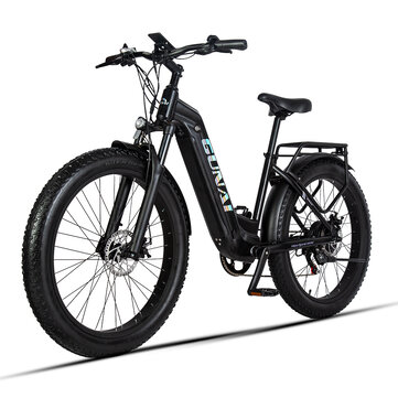 [EU Direct] GUNAI GN26 Electric Bicycle 500W 48V 17.5Ah 26*3.0inch Fat Tires 100-120KM Max Mileage 150KG Payload Electric Bike